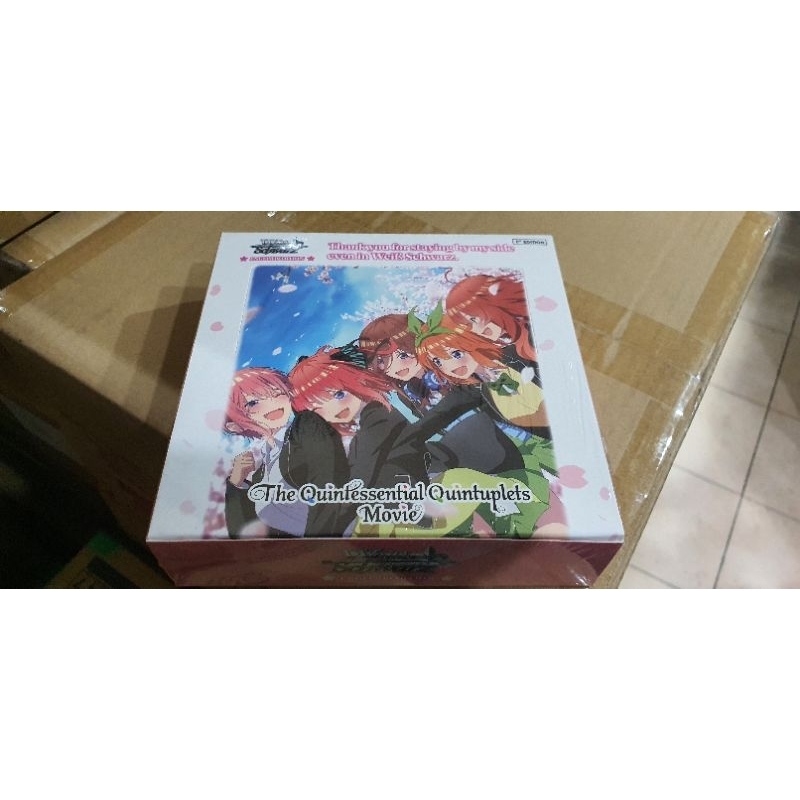SEALED THE QUINTESSENTIAL QUINTUPLETS MOVIE BOOSTER BOX WEISS SCHWARZ  ENGLISH | Shopee Philippines