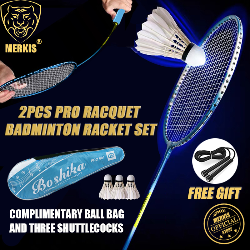 【Buy One Get One Free】Badminton Racket Pro Beginners Badminton Racket