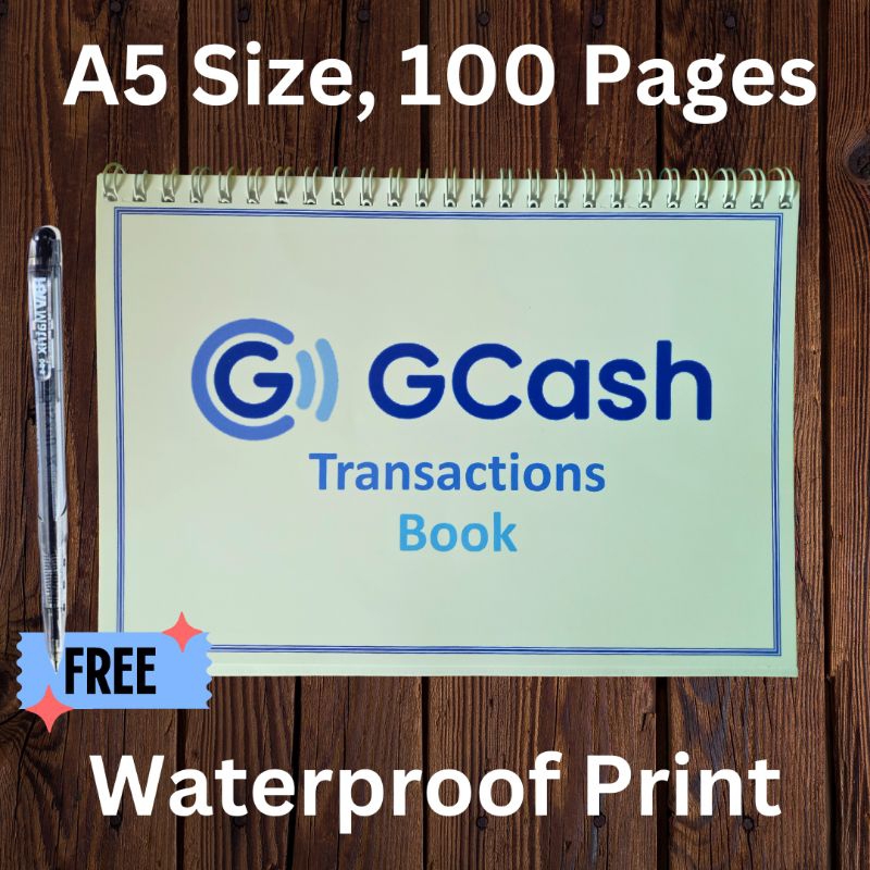 Gcash Tracker Gcash Transactions Record Book Waterproof Print A5 100 Pages Wire Bound 7255