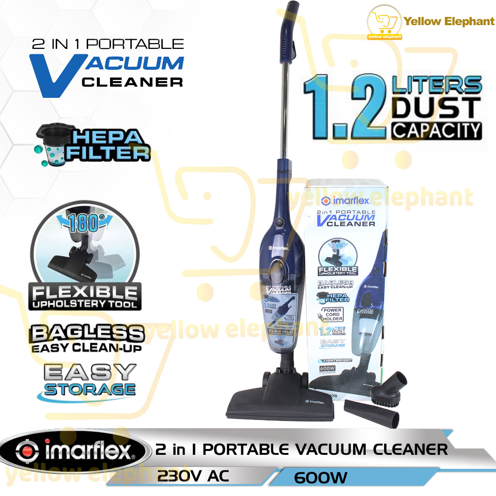 imarflex 2 in 1 portable vacuum cleaner