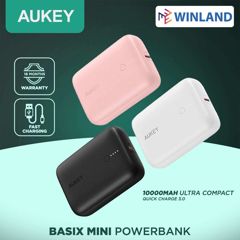 [307]AUKEY by Winland PB-N83S Basix Mini 20W 10000mAh Ultra Compact ...