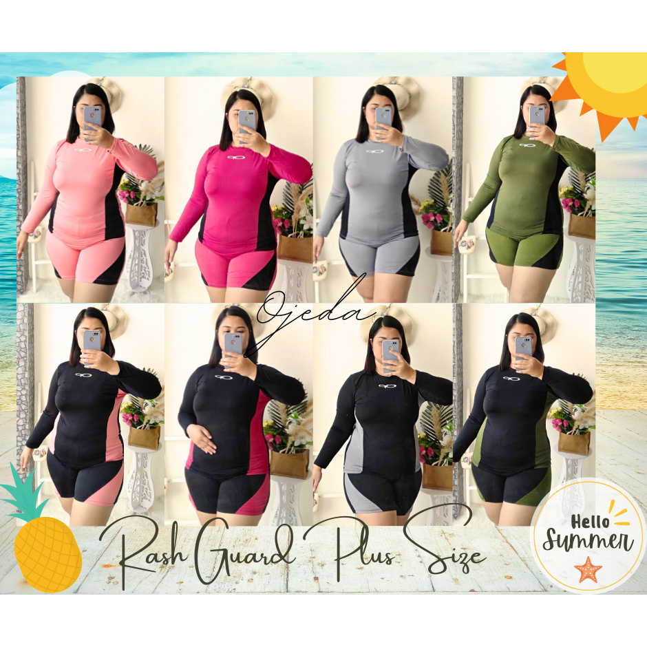 Rash Guard Plus Size NEW !! NEW !! NEW !! Shopee Philippines