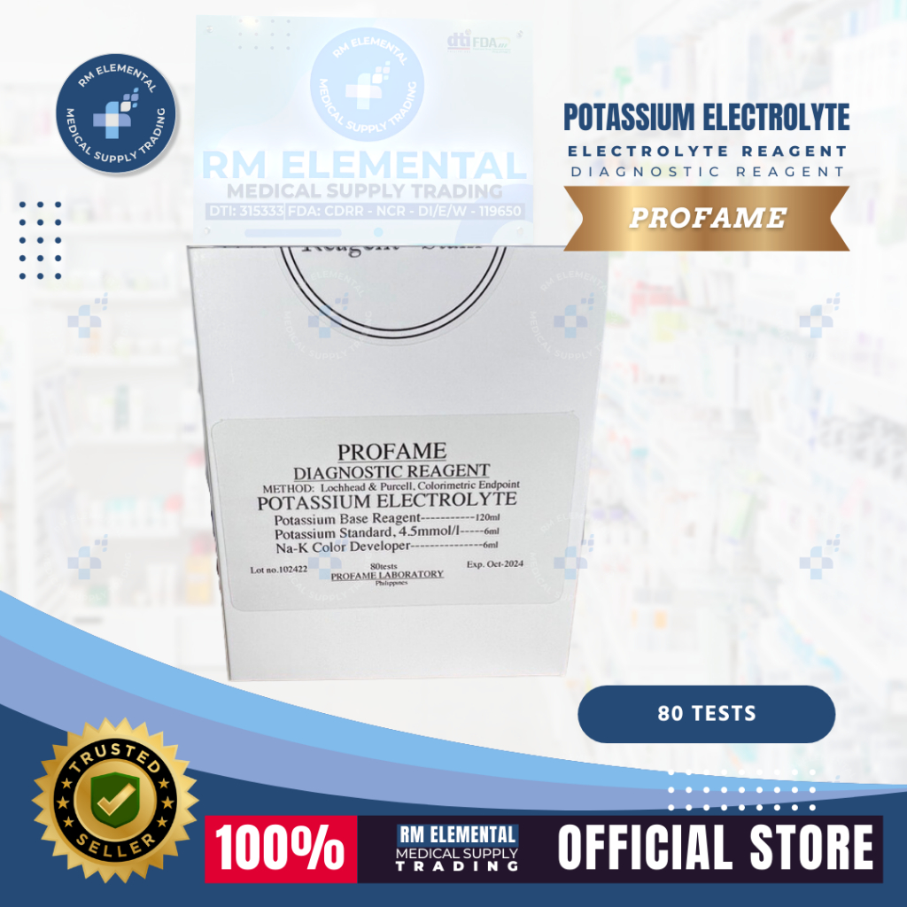 Profame (POTASSIUM ELECTROLYTE) Diagnostic Reagent 120ML (80 test ...