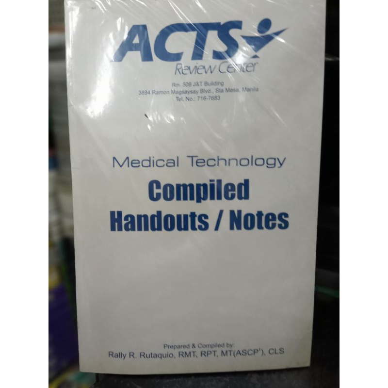 Med Tech Compiled Handouts/Notes Shopee Philippines
