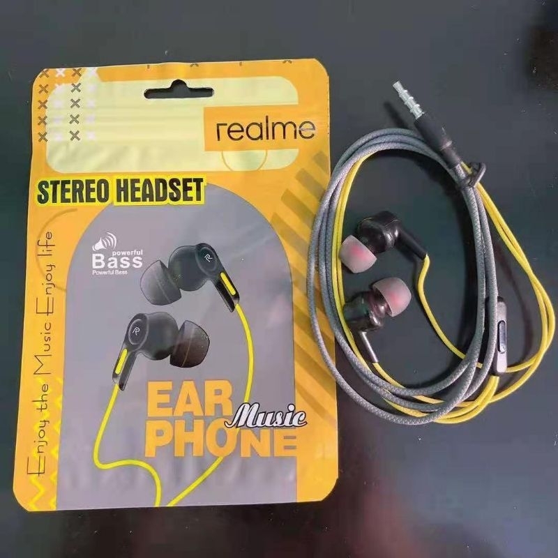Realme Buds jack earphone Headset R20 universal