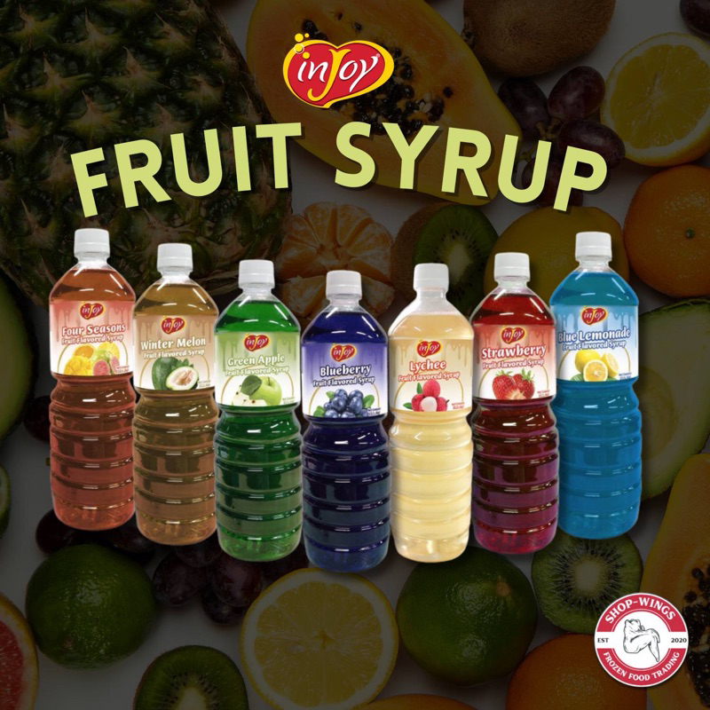 Injoy Fruit Flavored Syrups 1.3kg for desserts and drinks Shopee