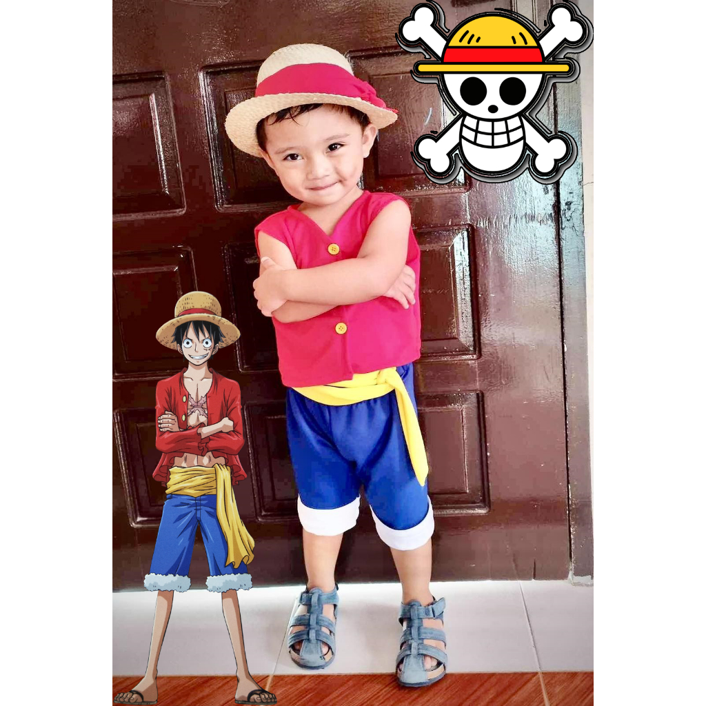 One Piece Monkey D Luffy Costume for baby and toddler up to 12