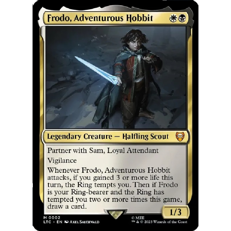 MTG LTC: Frodo, Adventurous Hobbit - Pack Fresh Commander: The Lord of ...