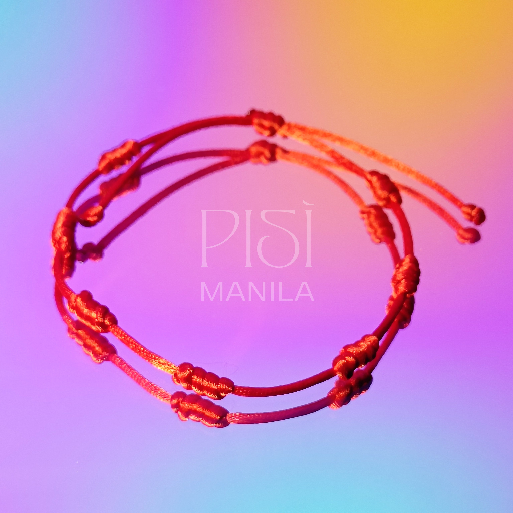 NEW! 7 Knots Red String Bracelet - Pisi Manila | Shopee Philippines