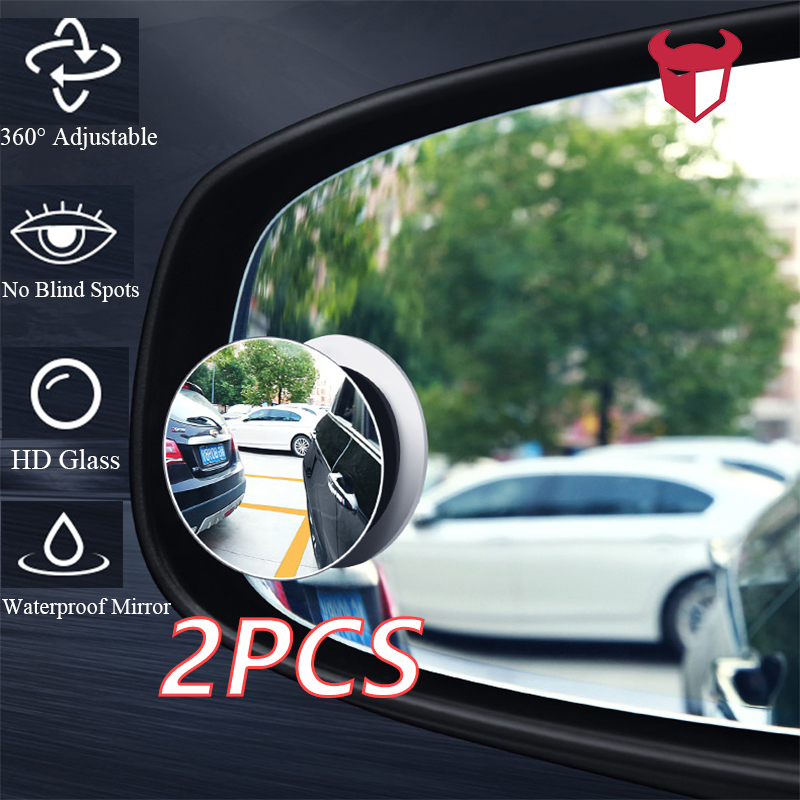 360° Degree Car Blind Spot Rear View Mirror Wide Angle Round Convex