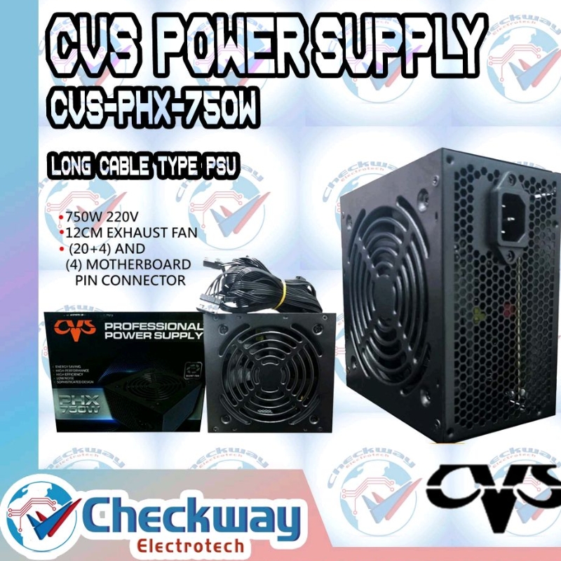 CVS POWER SUPPLY PROFESSIONAL POWER SUPPLY PHX 750W Shopee