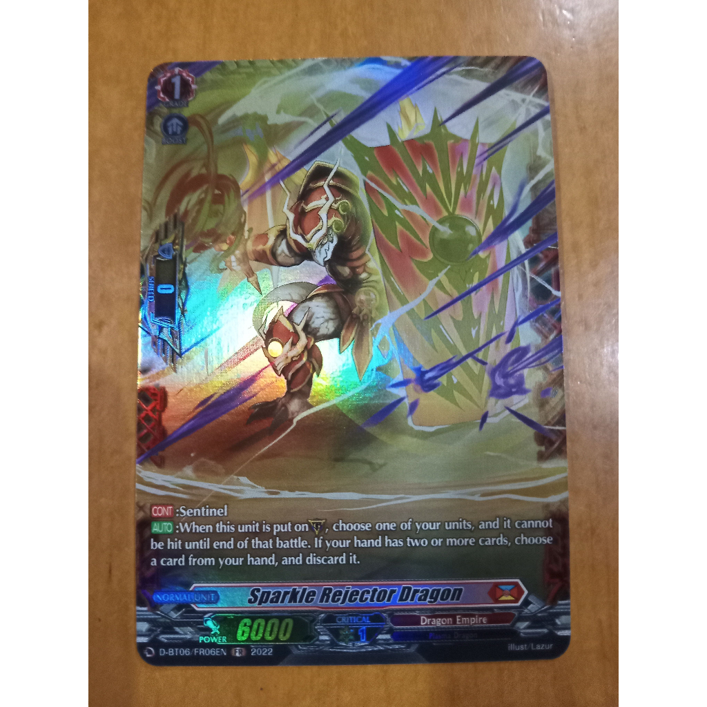 CFV FR Sparkle Rejector Dragon D-BT06 Frame Rare Cardfight Vanguard ...