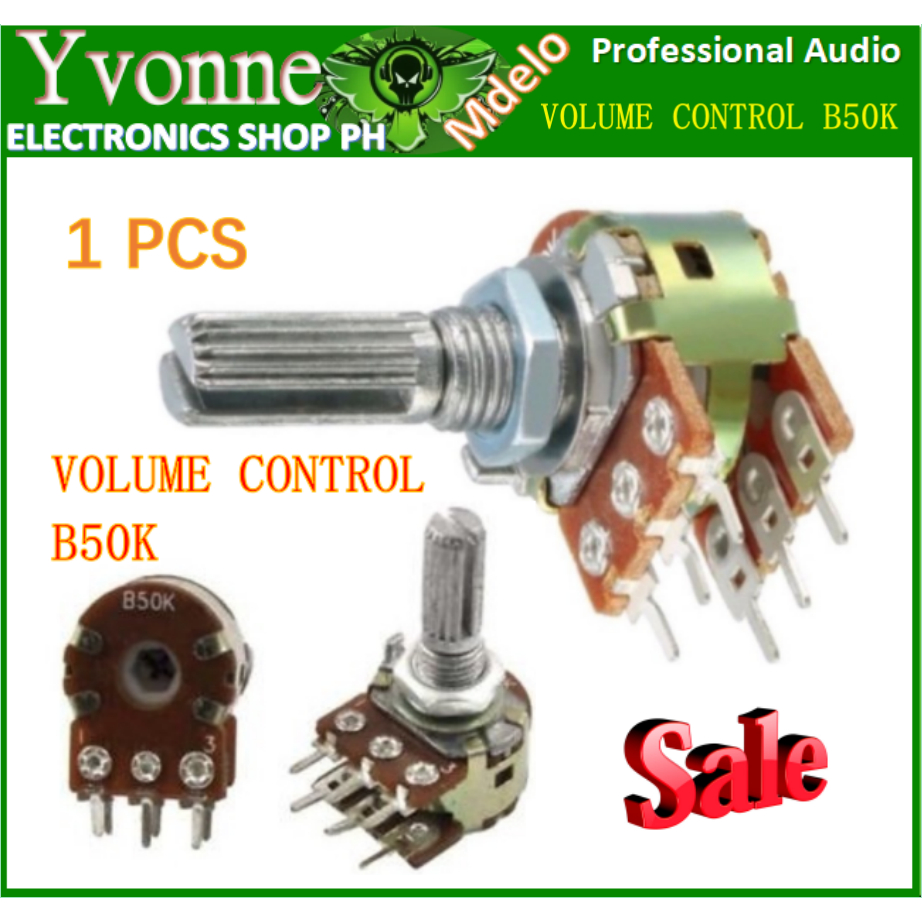 The 1PCS VOLUME CONTROL B50K ohm 6 pins Volume Control Dual Linear ...