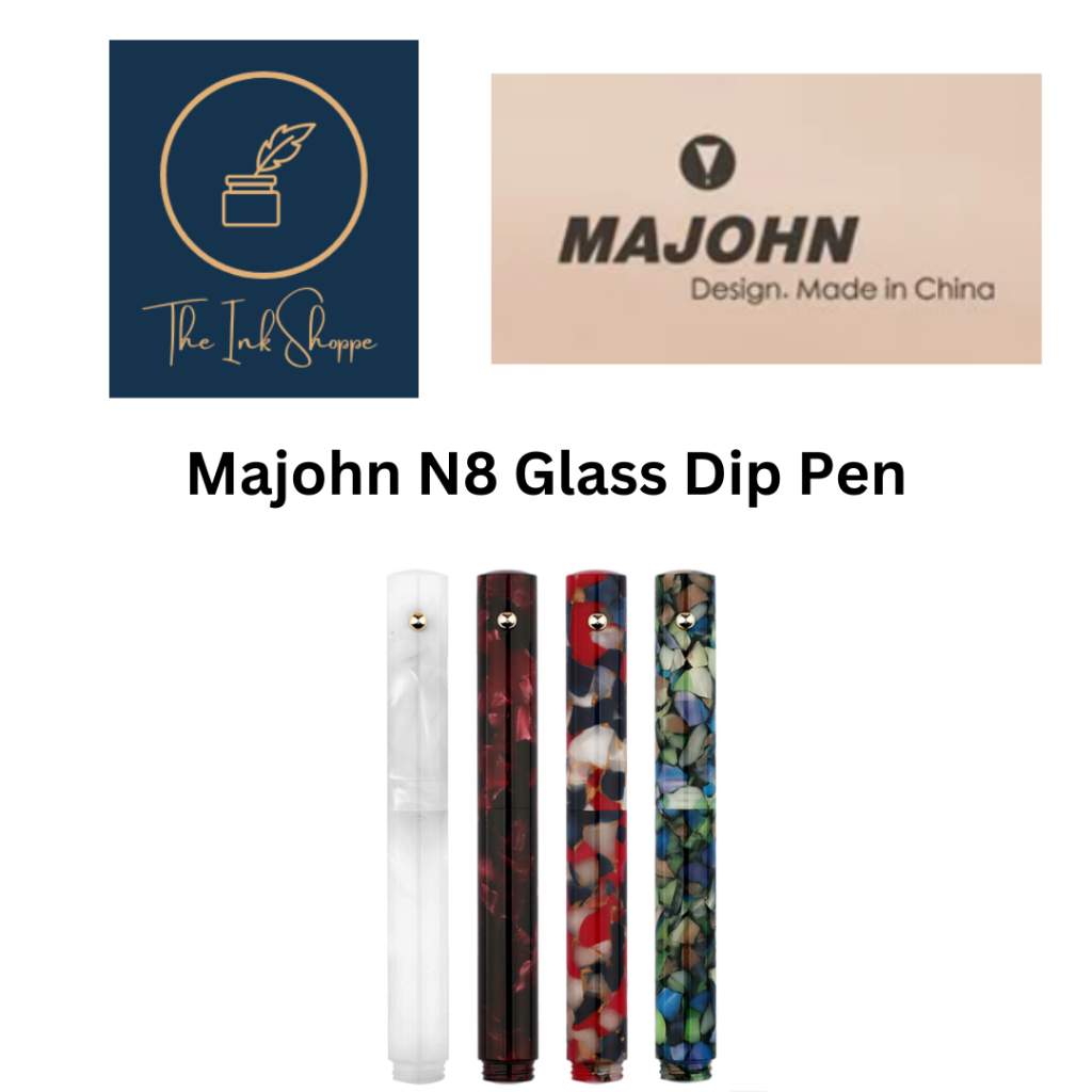 Majohn/Moonman N8 Glass Dip Acrylic Fountain Pen with Converter ...