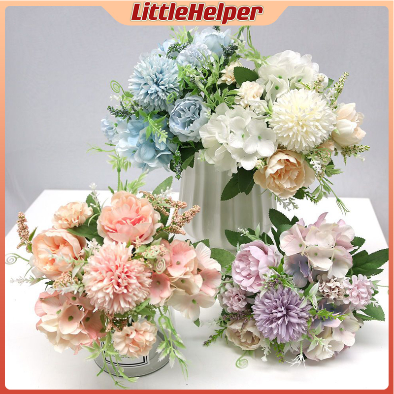 Nordic INS Artificial Flower Rose Peony Fake Flower DIY Party Home