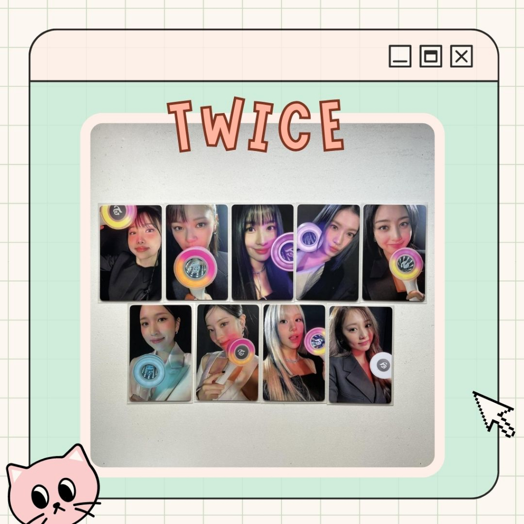 TWICE [ONHAND & OFFICIAL] CANDY BONG INFINITY WITHMUU POB PHOTOCARDS