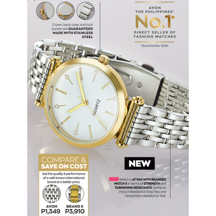 AVON Giselle Two tone Watch Shopee Philippines