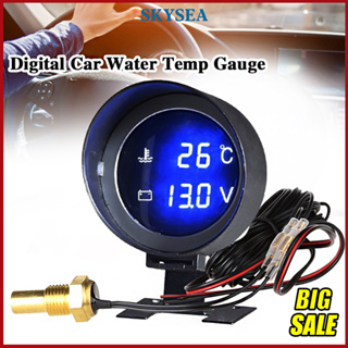 9-24V Motorcycle Thermometer LED Digital Electronic 4 In 1 Air Temperature  Meter