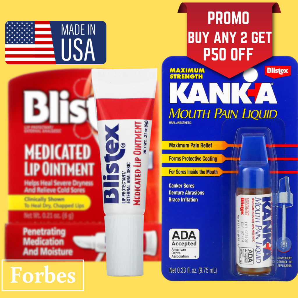 Blistex Medicated Lip Ointment 0.21 oz 6 g Kank-A Mouth Pain Liquid ...