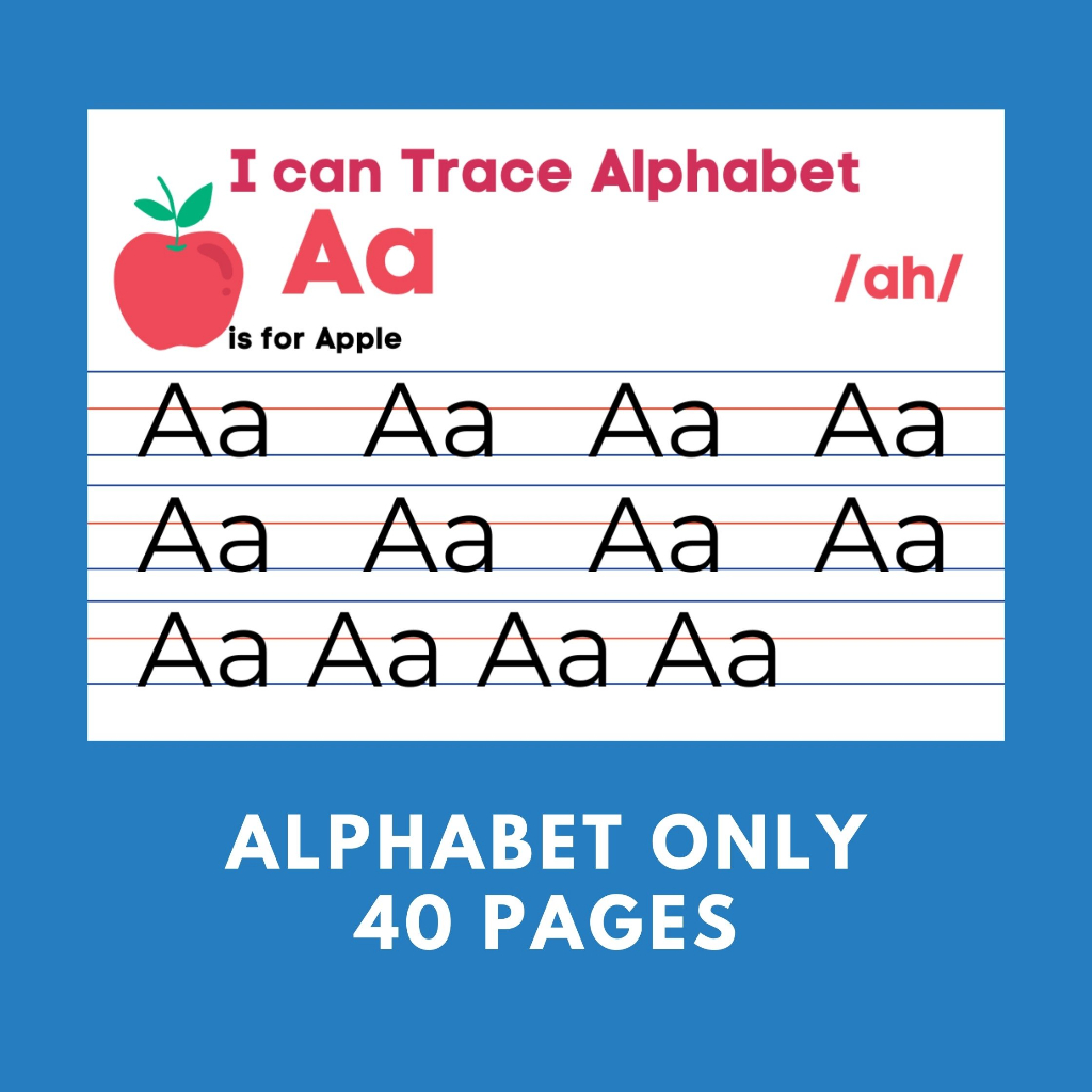 100 Pages Tracing Pad All in One Bind (Alphabets, Lines, Shapes,Name