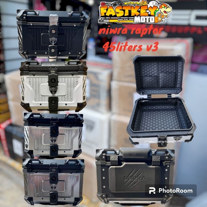 niwra RAPTOR 25 35 65 LITERS ALLOY TOPBOX | Shopee Philippines