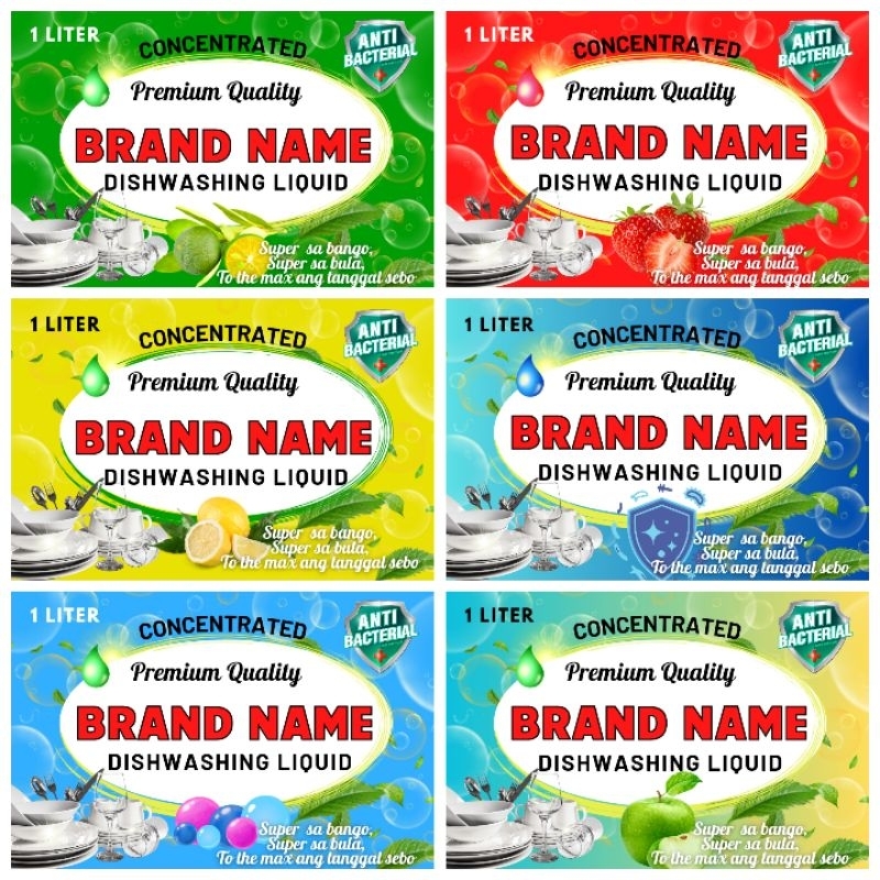 Dishwashing Liquid Label Sticker Shopee Philippines