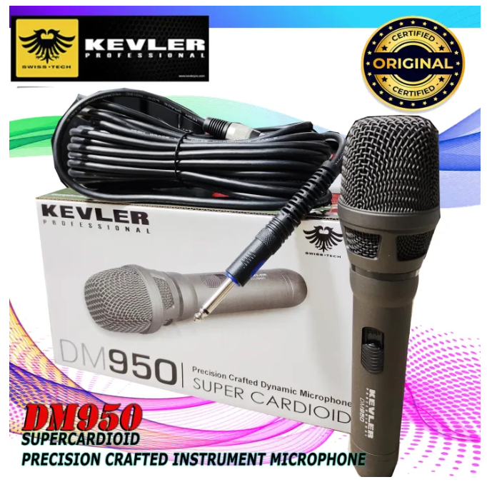 Kevler DM-950 Precision Crafted Super Cardioid Dynamic Wired Microphone ...