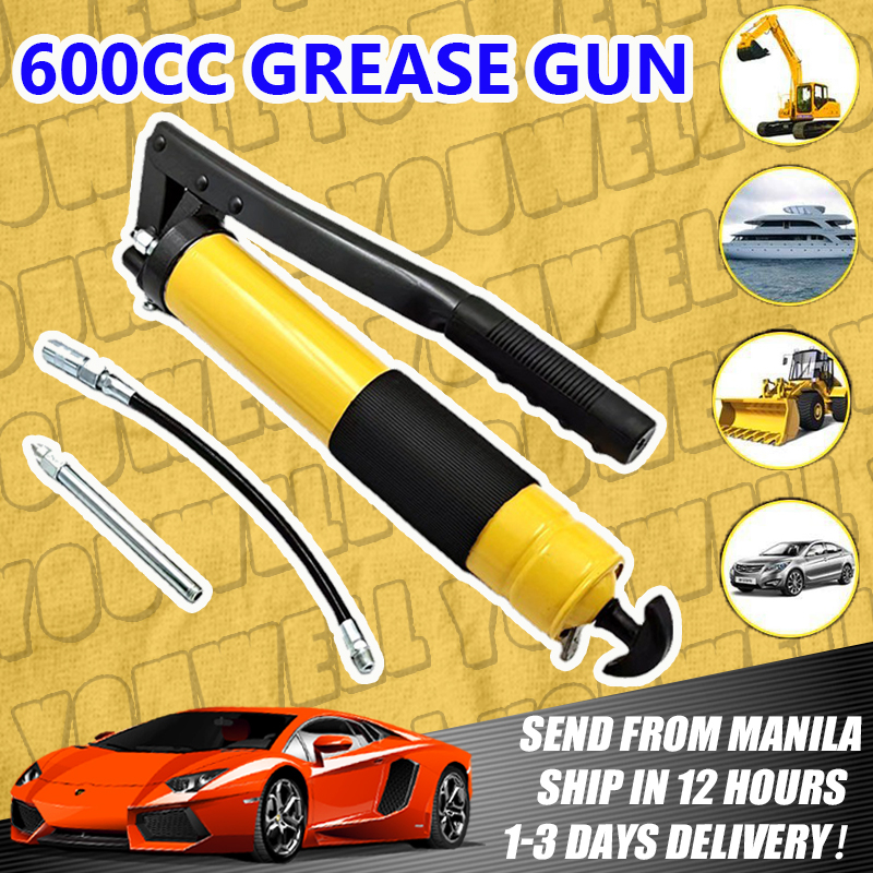 600CC Grease Gun Heavy Duty High Pressure Grease Gun Oil Injection Pump