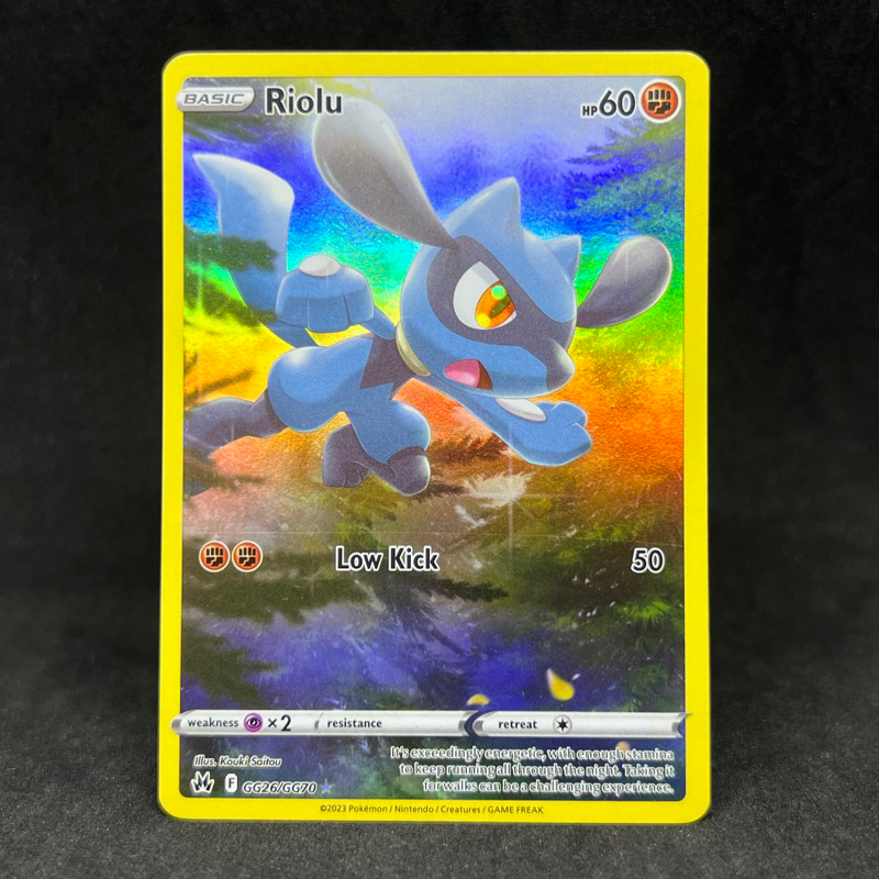 Pokemon TCG Riolu Galarian Gallery Holo Rare GG26/GG70 2023 Sword ...