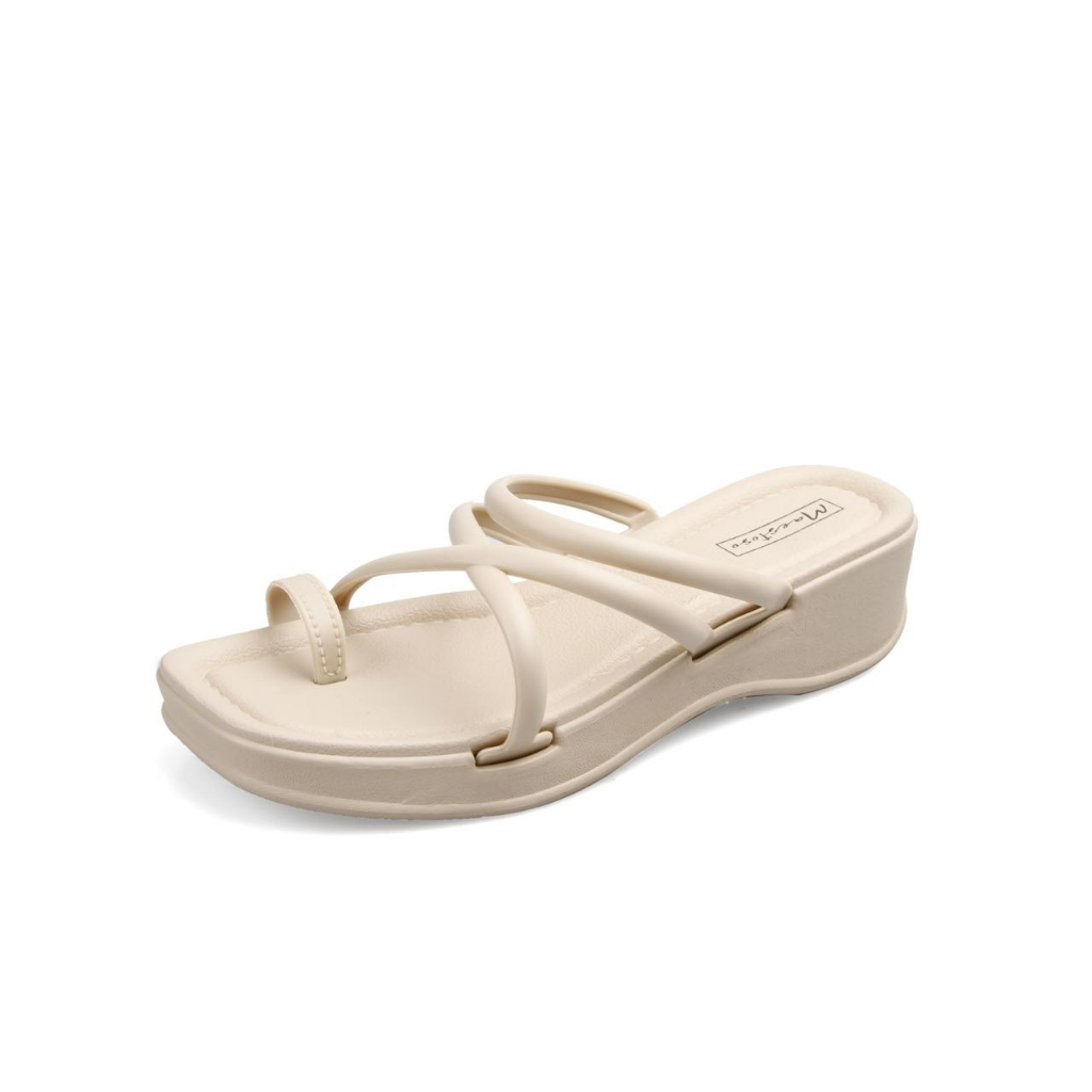 KOKOMO BESTSELLER FAIRY STYLE SQUARE TOE THICKSOLE HEELED SANDALS FOR