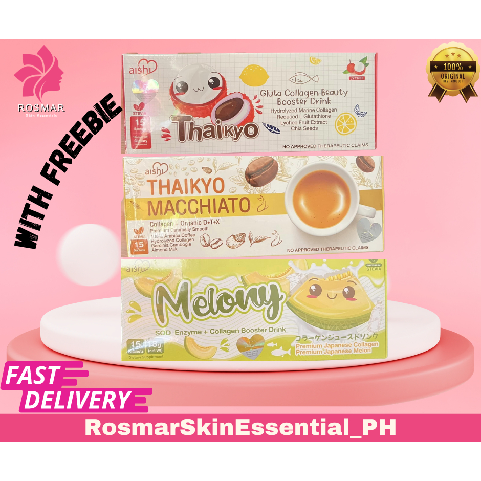 Aishi Japan Thaikyo Melony, Machiatto, Lychee Collagen Drink Beauty ...