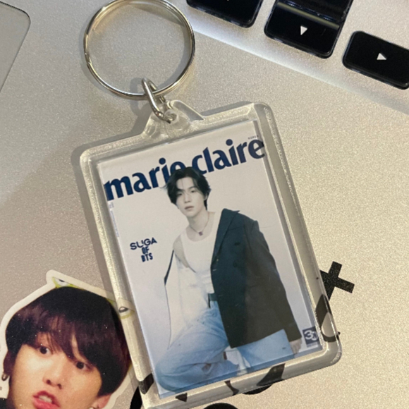 BTS Acrylic Keychain Keyring Seven KR RM Jin Suga Jhope Jimin V ...