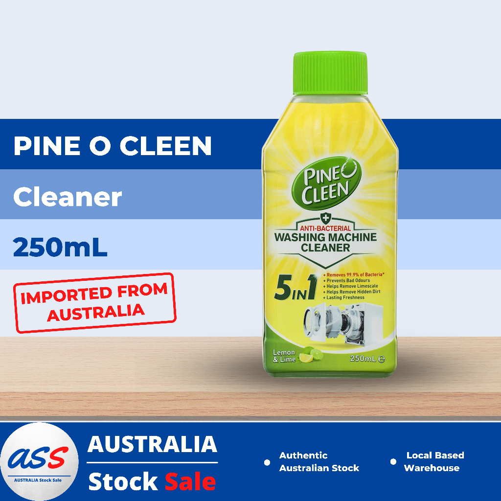 Pine O Cleen Antibacterial Washing Machine Cleaner Lemon & Lime, 250mL