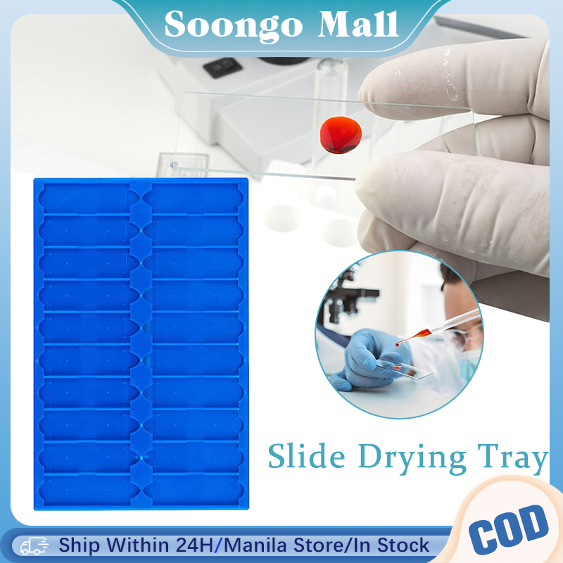 Microscope Slide Tray 20 Capacity Laboratory Plastic Slide Storage Tray Specimens Collection