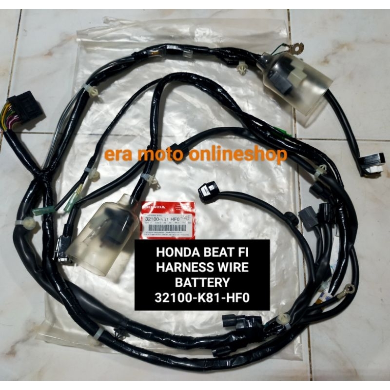 HONDA BEAT FI V2 HARNESS WIRE BATTERY ASSY WITH IDLING (HONDA GENUINE