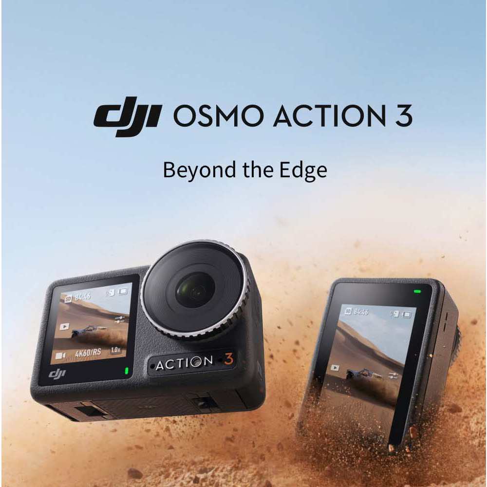 DJI Osmo Action 3 Standard Combo 4K Action Camera, 4K/120fps, Super