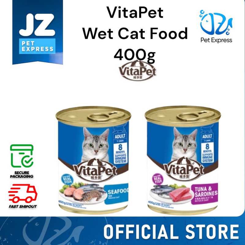 Vitapet Wet cat food Can 400grams Shopee Philippines