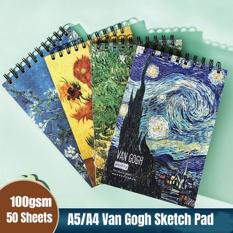 A5 / A4 Van Gogh Sketch Pad | Shopee Philippines