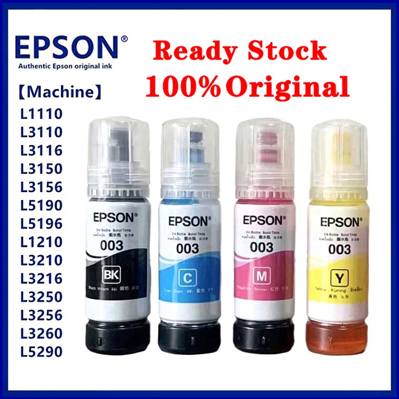 100 Original Epson 003 Ink Refill Ink 003 Bote Ng Epson Inks L3210l1110l3110l3120l3150 No 0677