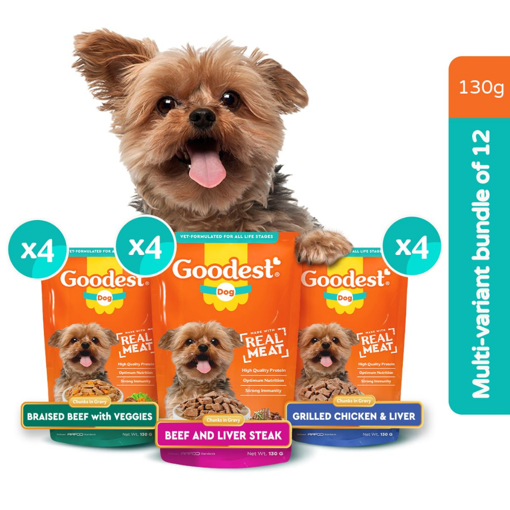 Goodest Dog MultivariantWet Dog Food Pouch (130g) Bundle Pack Of 12 Shopee Philippines
