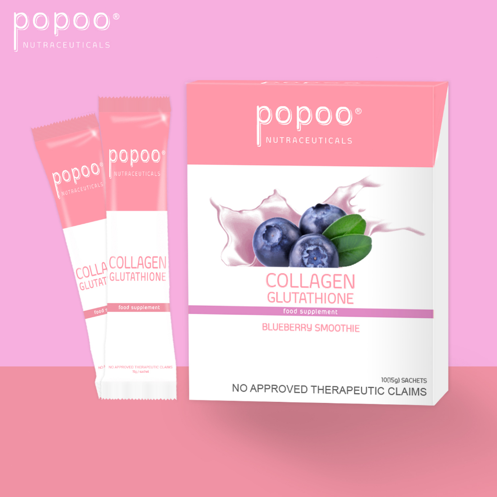 Popoo Beauty Milk Glutathione for Healthy Skin Nails Joints Collagen ...