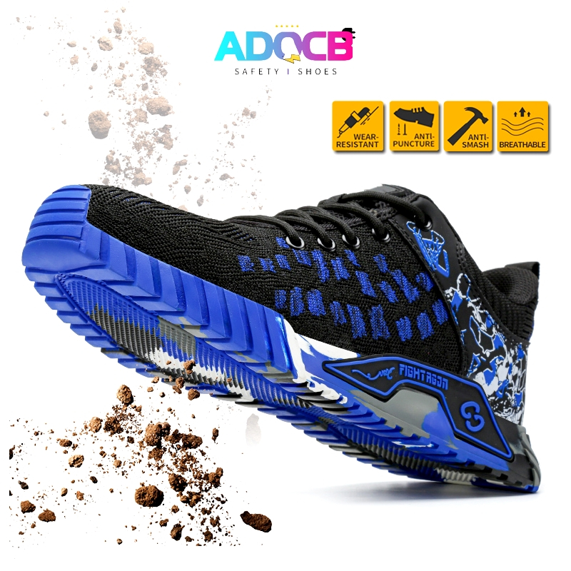 ADOCB Kevlar midsole safety shoes, Anti smash, Indestructible work ...
