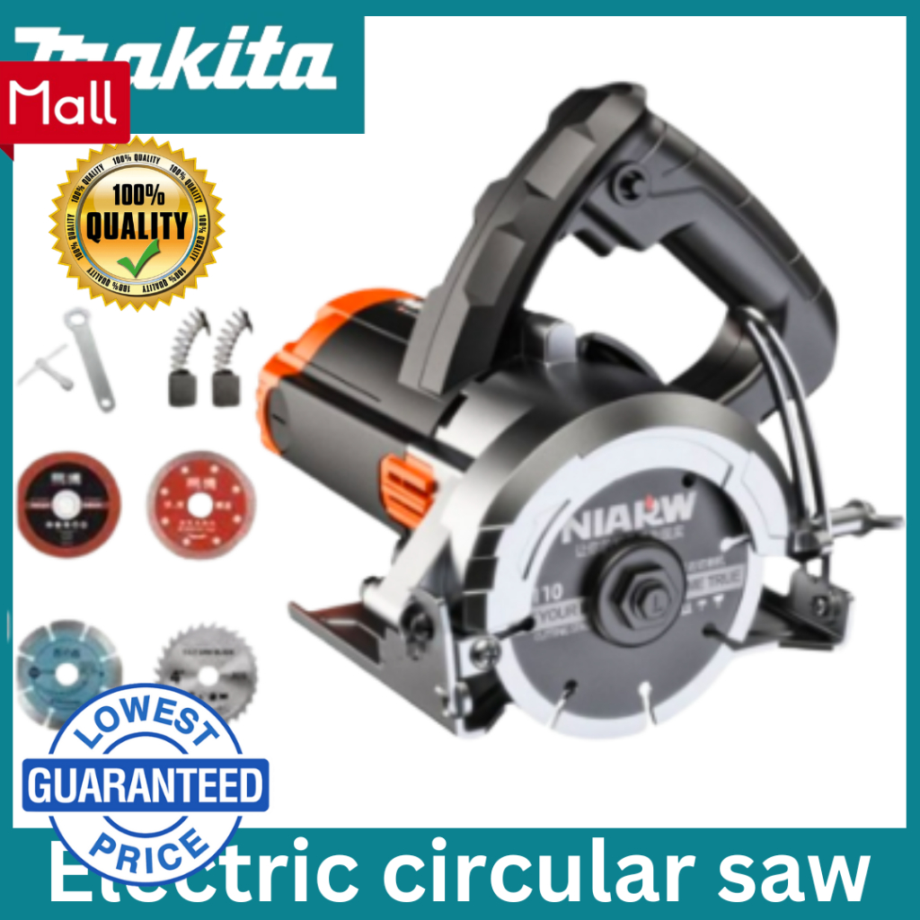 7" Electric Circular Saw Power Tools 1050W Woodworking Table Saw Flip