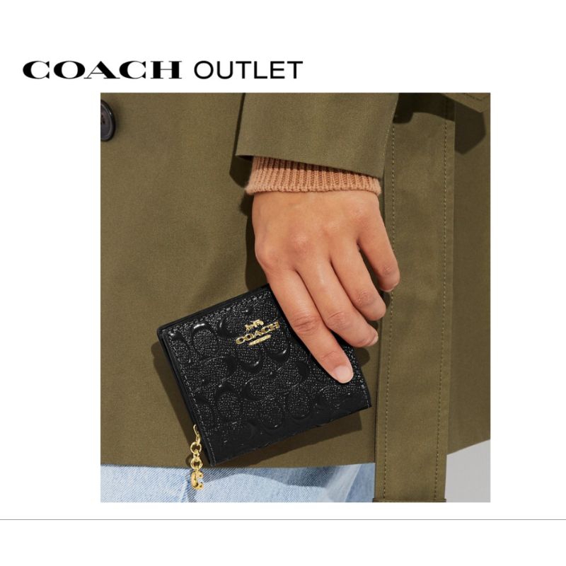 🇨🇦 ORIGINAL Coach Snap Wallet in Signature Leather Shopee Philippines