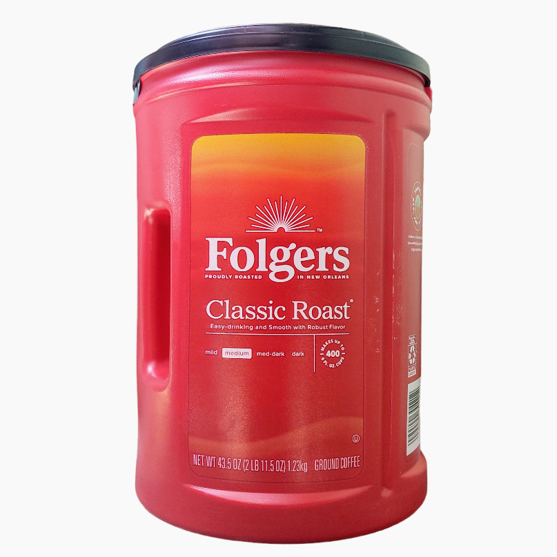 Folgers Classic Roast Ground Coffee - 1.23kg Mountain Grown Beans for ...