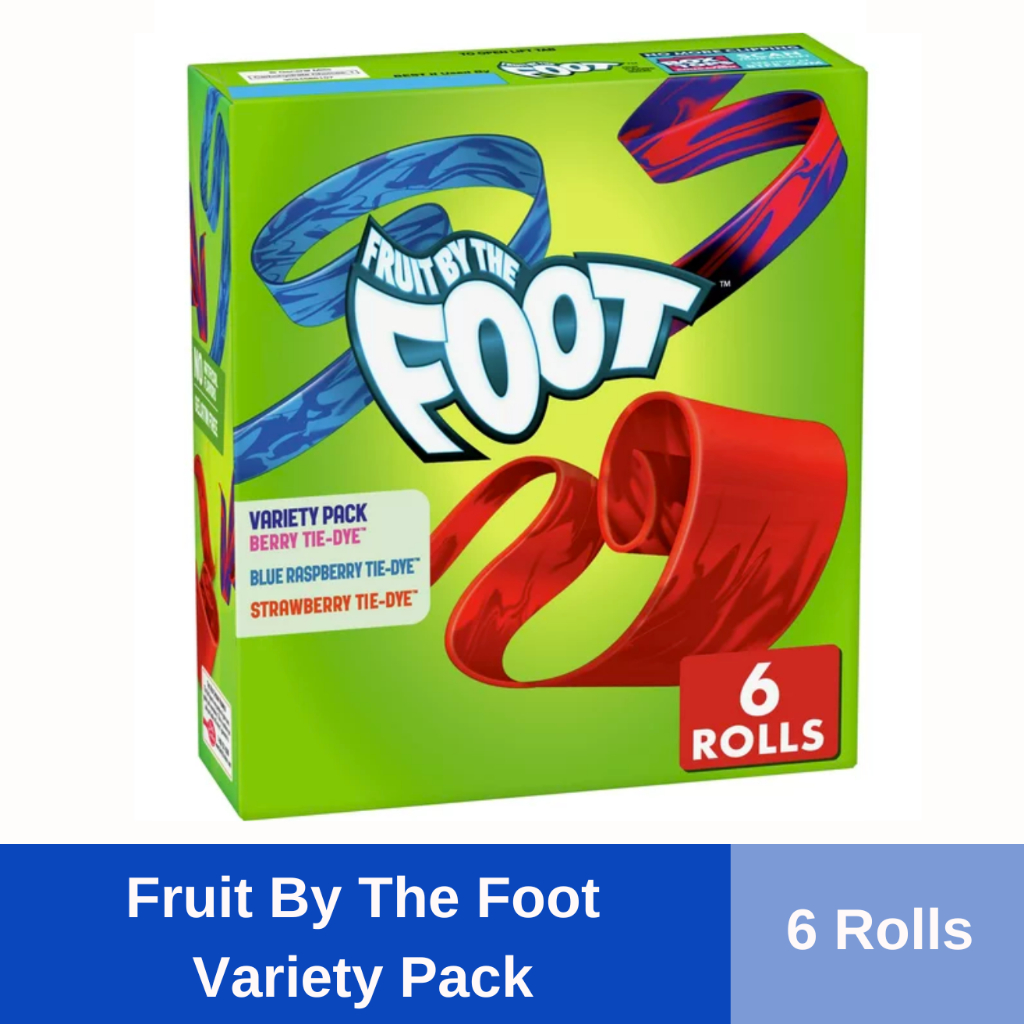 BB 102523 Fruit by the Foot Fruit Flavored Snacks Variety Pack 6