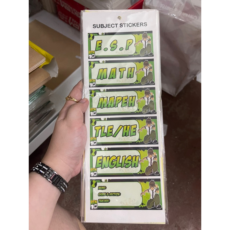 SUBJECTS STICKERS (Asstd designs) | Shopee Philippines