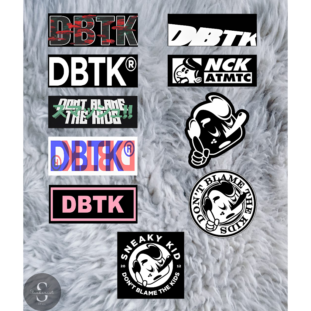 10 Pieces DBTK Waterproof Vinyl Sticker For Car Motorcycle Helmet ...