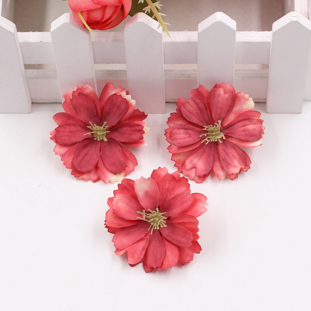 Plum Blossom Head Artificial Flowers Silk Fake Flowers Head For Home ...