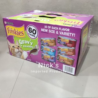 1 Box 60 cans Purina Friskies Pat and Gravy Pleasers friskies